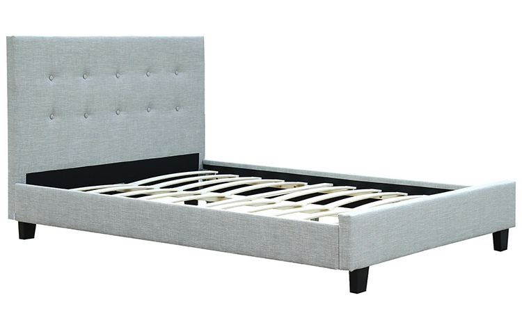 Willsoon Furniture 1465 Fabric Simple Designs Full Size Wooden Bed Frame Upholstered Queen Double Size