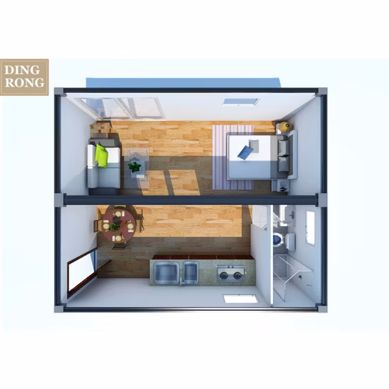 Knock Down Prefabricated Home Container Steel Frame