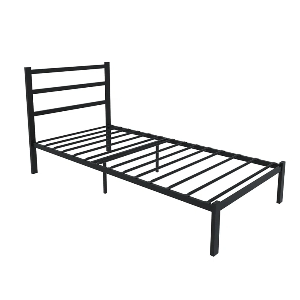 Free Sample Wholesale Good Price Steel Iron Metal Single Bed Frame
