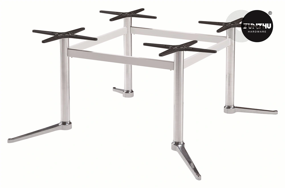 Height Adjustable Commercial Foldable Aluminum Table Frame for Rectangle Table Top