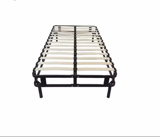 King Size Bed Frame Metal Slat Knock Down Design King Size Bed Base