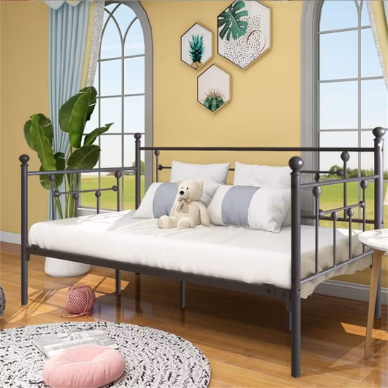 Hot Selling Metal Single Bed Living Room Furniture Iron Bed Frame