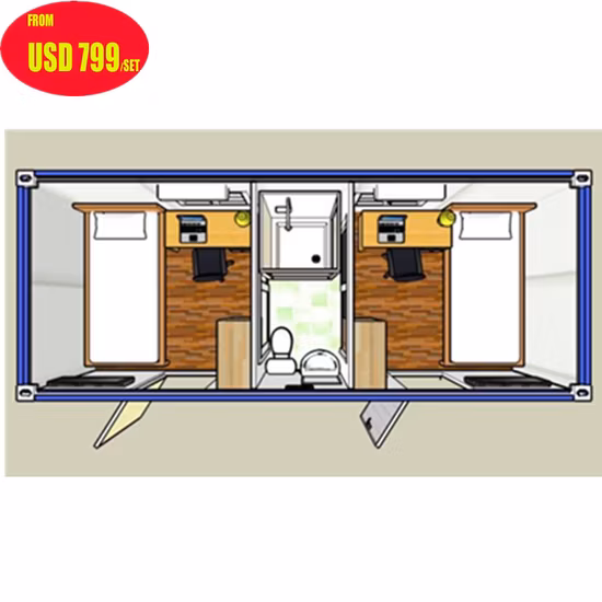 Knock Down Prefabricated Home Container Steel Frame
