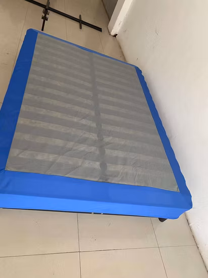 King Size Bed Frame Metal Slat Knock Down Design King Size Bed Base